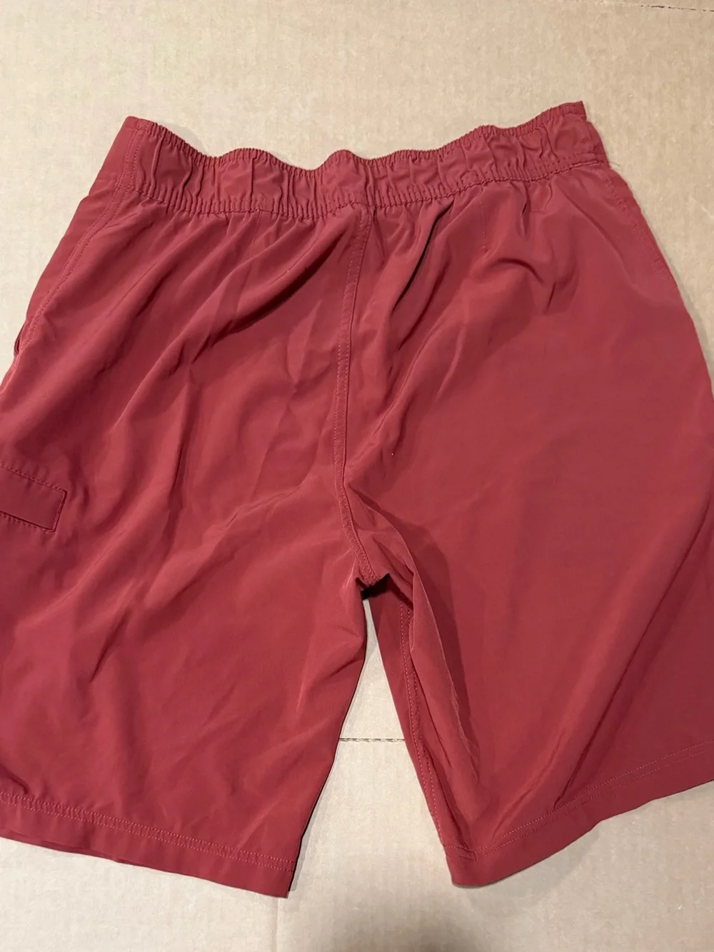 Prana Breathable Pull-On Shorts in Deep Coral